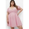 Women's Plus Size Shelby Dress - baby pink | CITY CHIC - 3 of 4