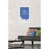 Trends International The White Lotus - White and Blue Logo Framed Wall Poster Prints - 2 of 4