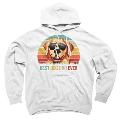 Adult Design By Humans Best Dog Dad Ever Golden Retriever By LuckyCharm99 Pullover Hoodie