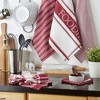 Design Imports  Foodie Everyday Dishtowel & Dishcloth Set 5 Piece, Barn Red, Dt 18X28", Dc 13X13" - 3 of 4