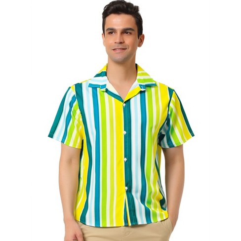 Vertical striped 2024 men's polo shirts