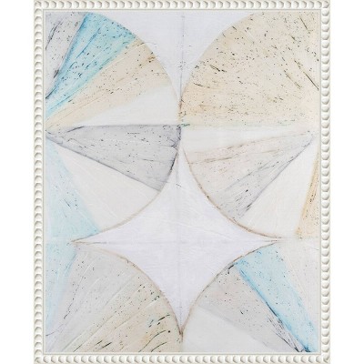 Vanna Lam Abstract Geometric Canvas Art in White Frame