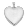 Black Bow Jewelry Sterling Silver and Enameled Rose Heart Locket, 24mm - 3 of 4