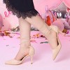 Allegra K Women's Pointed Toe Strappy Lace Up Stiletto Heels - 2 of 4