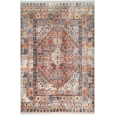 Nuloom Farley Medallion Fringe Indoor Area Rug