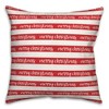 Creative Products Merry Christmas Stripes 16 x 16 Spun Poly Pillow - 2 of 3