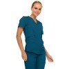 MediChic Scrubs for Women's V-Neck Scrub Set with Six Pocket Cargo Jogger Pants with 4-Way Stretch - 3 of 4
