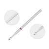 Unique Bargains Emery Nail Drill Bit Set for Acrylic Nails 3/32 Inch Nail Art Tools 44.1mm Length Red 10 Pcs - 3 of 4