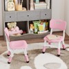 2-Pack Kids Chair with 3-Level Height Adjustment, Adjustable Plastic Toddler Chair for Home, Classroom, Daycare, Fits Table and Desk - 2 of 4