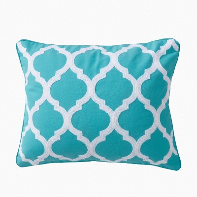 Karola Crewel Lattice Decorative Pillow - Levtex Home