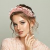 Unique Bargains Women's Fashion Wide Faux Pearl Bead Knotted Headbands 1 Pc - 2 of 4