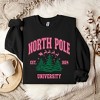 Simply Sage Market Women's Graphic Sweatshirt North Pole University Pink Trees - 3 of 3