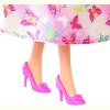 Barbie Royal Doll with Pink and Blonde Hair, Butterfly-Print Skirt and Accessories - 3 of 4