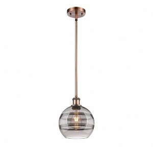 Rochester - 1 Light Stem Hung Mini Pendant In Industrial Style-9.88 Inches Tall and 8 Inches Wide - 1 of 1