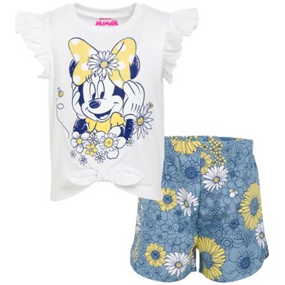 Disney Minnie Mouse Girls Tank Top and Shorts Little Kid
