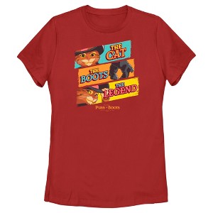 Women's Puss in Boots: The Last Wish The Cat The Boots The Legend T-Shirt - 1 of 4