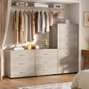 Aheaplus Closet Storage Cabinet 2 Set with 6 Drawers, Night Stand with Storage, 6-Drawers Dressers - 3 of 4