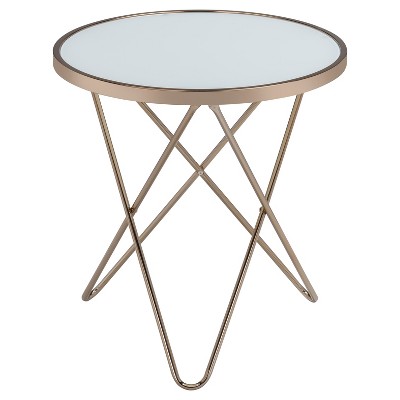 End Table Frosted Champagne - Acme Furniture