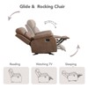 Spruce & Spring Manual Recliner Glider Rocker Chair for Living Room - 2 of 4