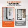 VEVOR Wall Mounted Makeup Mirror, 0.15" Thick, 28" x 60" Mirror with Aluminium Alloy Frame & Explosion-Proof Film, Black - 4 of 4
