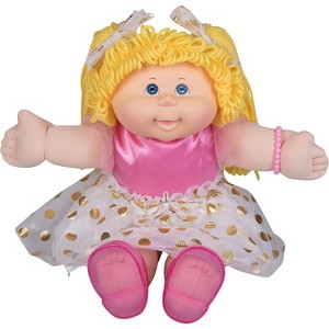 Cabbage Patch Kids Vintage Retro Style Yarn Hair Doll - Original Blonde Hair/Blue Eyes  16"  - Easy to Open Packaging - 1 of 4