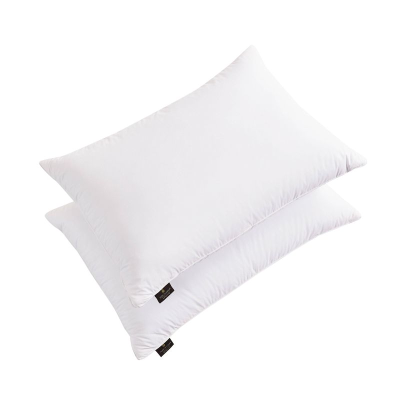 Farm To Home 100% Organic  Cotton Softy-Around Feather and Down 2pc Bed Pillow, 5 of 6