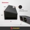 QPower QBFORDFF09208 8 Inch Dual Port Subwoofer Enclosure Box with Underseat Down Fire for Ford F150 Super Crew and Ford F250 and 350 Super Duty - 2 of 4
