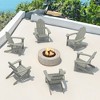 Arceso Adirondack Chair，36 Inch Outdoor Patio Chair，Adirondack Chairs with Cup Holder,  Plastic Adirondack Chairs for Patio, Law, Garden - 4 of 4