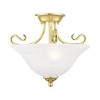 Livex Lighting Coronado 2 - Light Semi-Flush Mount in  Polished Brass - 2 of 4