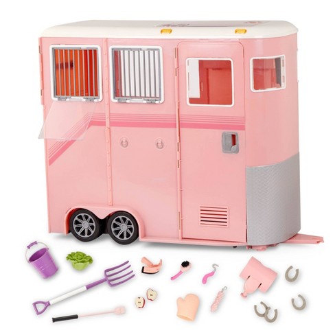 18 inch hot sale doll horse trailer