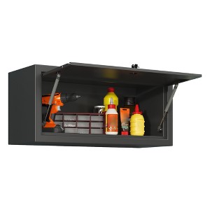 Metal Wall Storage Cabinet, Garage Wall Mounted Tool Storage Cabinet, Locking Garage Storage Rack for Kitchen Warehouse Office Bathroom - 1 of 4