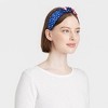Americana Rhinestone Top Knot Headband - Red/White/Blue - 2 of 3