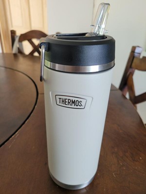 Thermos 32oz Stainless Steel Straw Top Hydration Bottle Sandstone