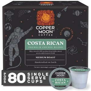 Copper Moon Costa Rican Blend Medium Roast Coffee Pods - 80ct - 1 of 4