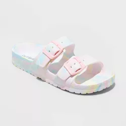 Kids' Noa Slip-On Footbed Sandals - Cat & Jack™ White 1