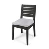 Syemin Patio Modern Accent Chairs, Outdoor Conversation Chairs, with Leisure Used, for Backyard, Garden, Gray, 19"*23"*35.5" - 4 of 4