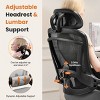 Mesh Breathable Backrest Office Chair, High Back-Adjustable Headrest With Lumbar Support And Flip-Up Armrests , Rocking Chair-Cuddlewood - 2 of 4