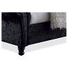 Castello Velvet Upholstered Faux Crystal - Buttoned Sleigh Platform Bed - Baxton Studio - 3 of 4
