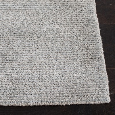Gray Hand Tufted Wool and Viscose Area Rug