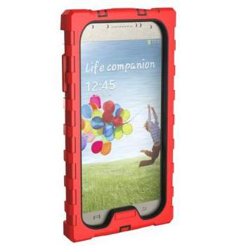 Candy Cases ShockDrop Series Ruggedized Case for Samsung Galaxy S4 (Red & Black)