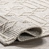 Nuloom Lucile Moroccan 5x8 Wool Indoor Area Rug for Living Room Bedroom Dining Room Kitchen, Dark Grey/Ivory - 4 of 4