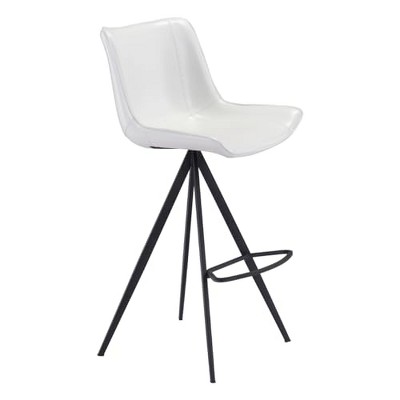 Zuo Aki Barstool (Set of 2) White & Black
