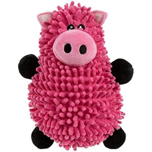 goDog Mopz Pig Squeaky Plush Dog Toy, Chew Guard Technology - Pink, Large - 1 of 1