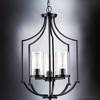 Urban Ambiance Luxury Contemporary Chandelier 26''H x 16.625''W,  Midnight Black Finish,  Mesa Collection, UHP4375 - 4 of 4