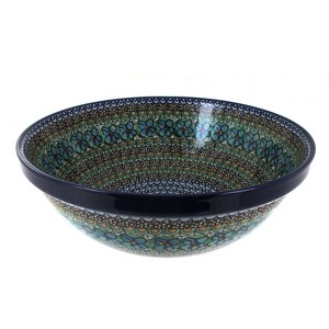 Blue Rose Polish Pottery 55 Ceramika Artystyczna Large Serving Bowl - 1 of 1