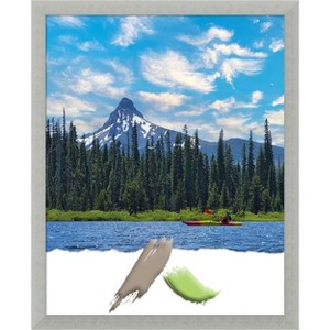 Amanti Art Silver Leaf Wood Picture Frame - 1 of 4