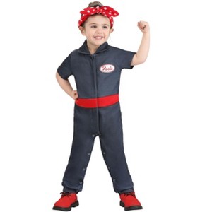 HalloweenCostumes.com Rosie the Riveter Toddler Costume - 1 of 4