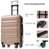 Whisen 13-Piece Luggage Sets, Checked & Carry on Suitcase Set, ABS Hardside Suitcases, Duffel Bag and 8 Packing Cubes - 4 of 4