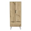 Augusta Armoire Closet, One Drawer, Double Door Cabinet -Light Oak - 2 of 4