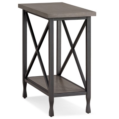 Chisel and Forge Recliner Table Smoke Gray/Matte Black - Leick Home